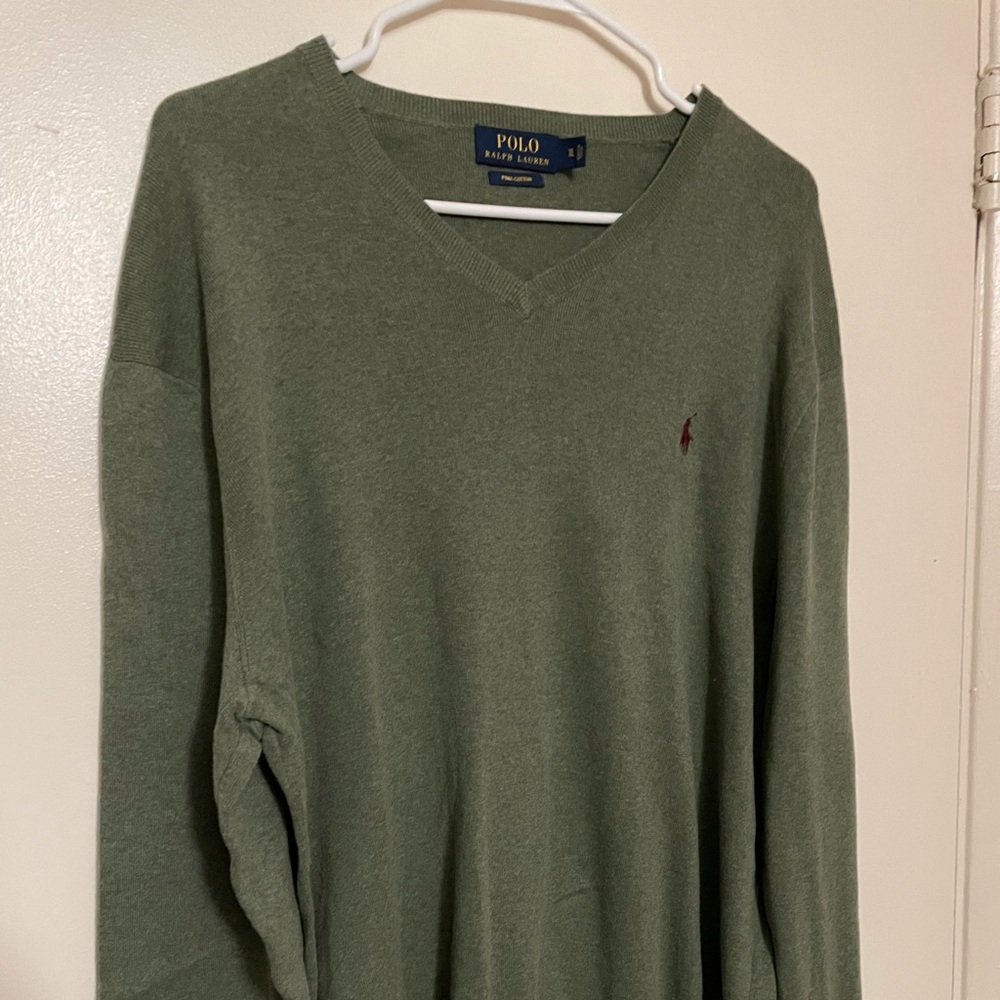 Polo Ralph Lauren Pima Cotton V neck Sweater XL